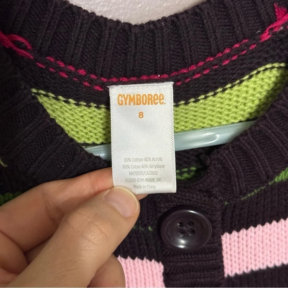 Gymboree Striped Knit Sweater Dress Bundle Girls Size 8 Short Sleeve Pockets